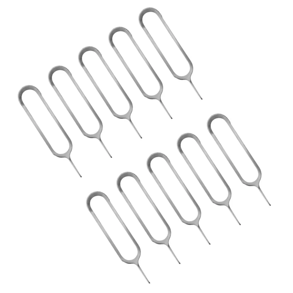 

10pcs Phone SIM Card Pin Open Key Tool Ejection Device Ejector Tools
