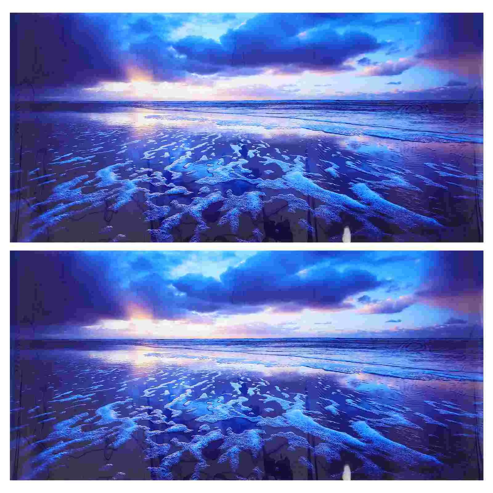 

2 Pcs Office Decor Light Covers Ceiling Lights Fluorescent Pvc Covering Fixture