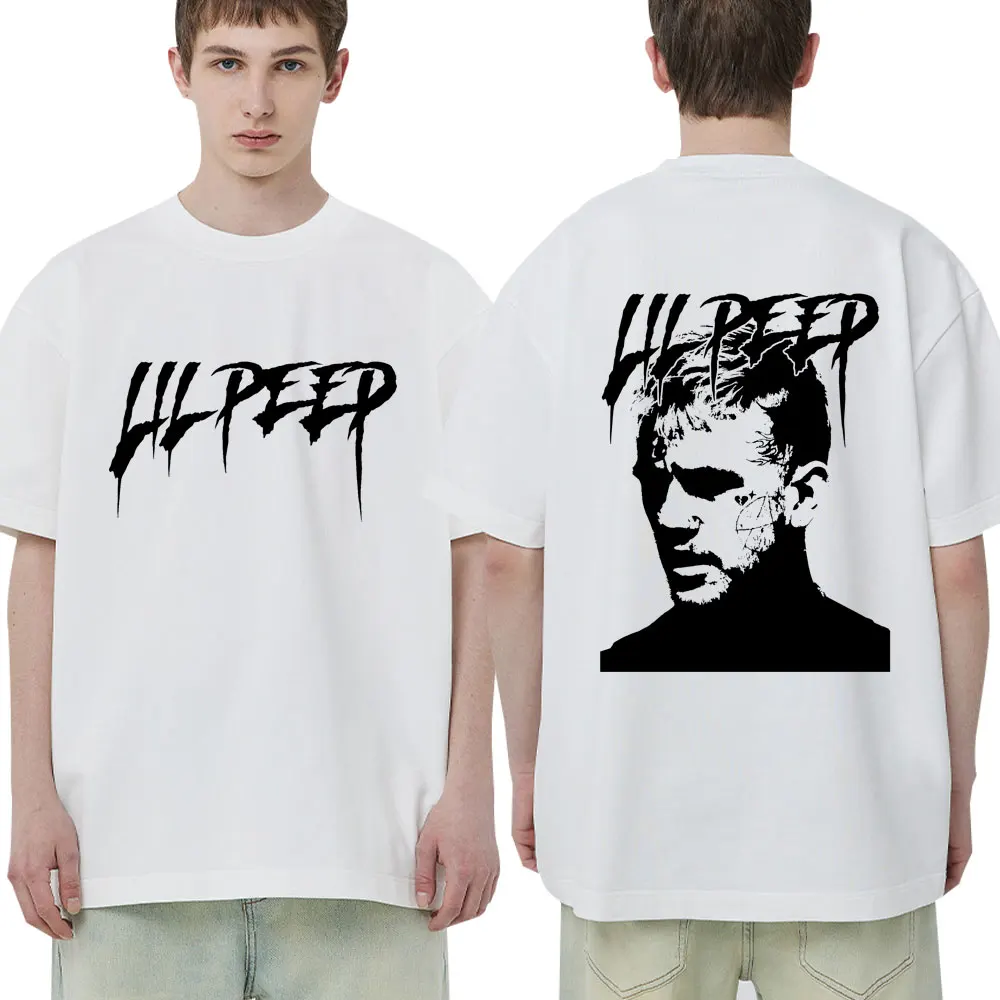 Рэпер Lil Peep Crybaby Футболка с принтом Hellboy в стиле хип-хоп готические индивидуальные