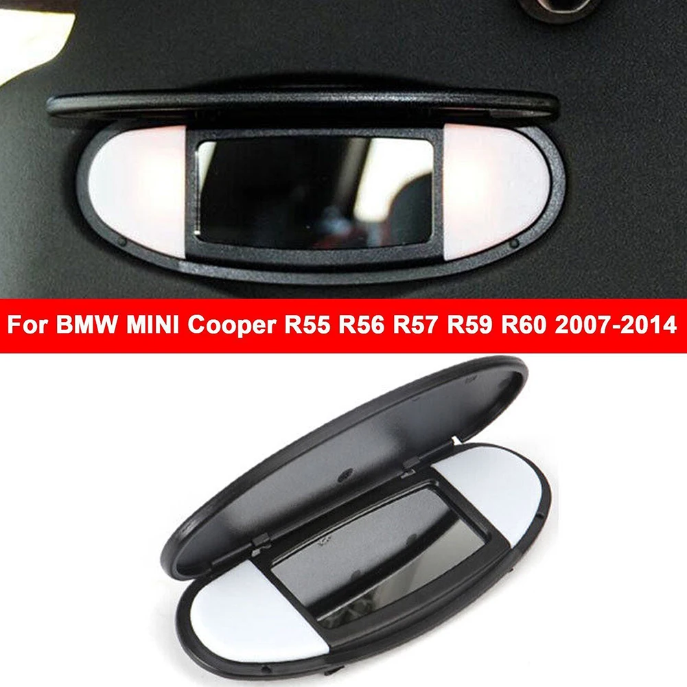

Glass Scoop Louvers Accessories Black 1pcs ABS Comfortable Hot Makeup Mirror Cover Rear Side Sun Visor With Lens