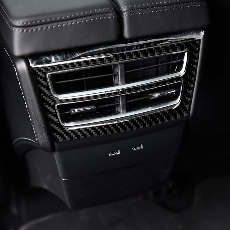 

Декоративные полосы из углеродного волокна для задней панели вентиляционного отверстия, автомобильные наклейки для Tesla Model X, аксессуары дл...