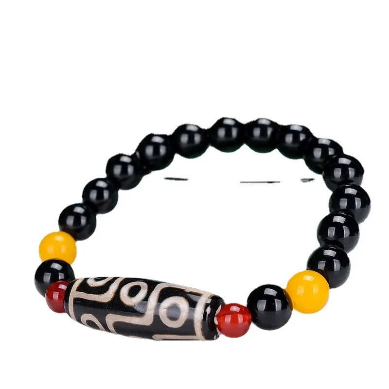 Браслет с бусинами Nine-eye Dzi модный трендовый мужской и женский браслет