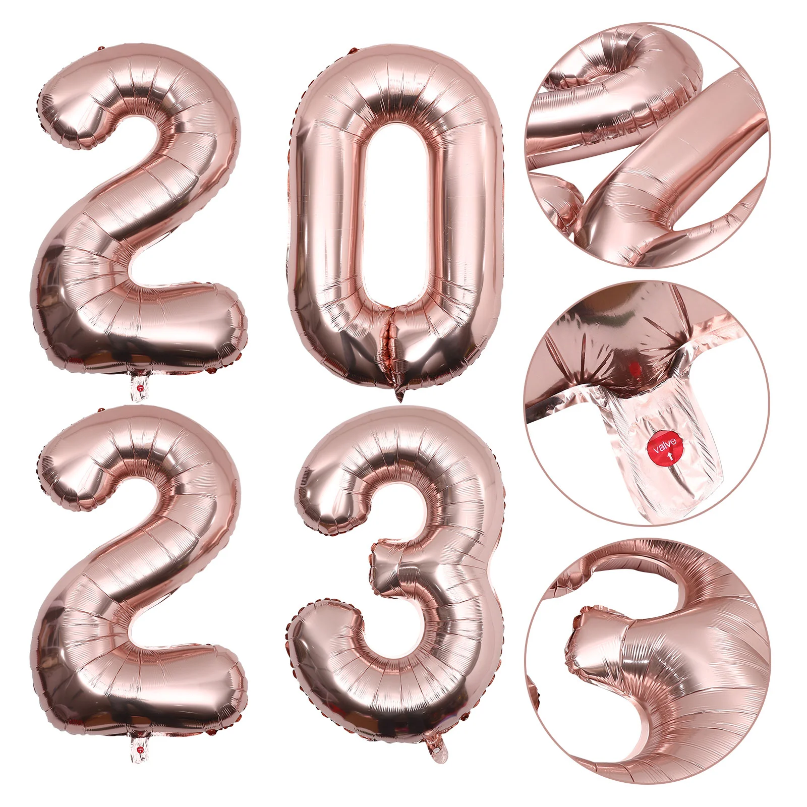 

Balloon Balloons New Party Years Supplies Yearshower Baby Decorations Number Festival Eve Decoration Birthday Graduation