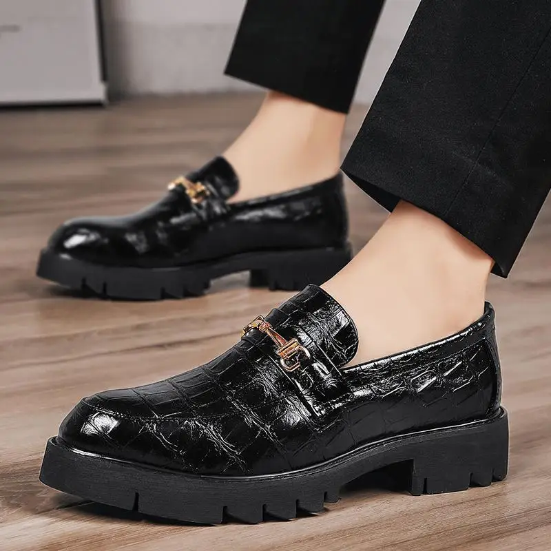 

Men's Shoes Spring and Autumn Business Casual Leather Shoes Men's Comfortable All-Matching Slip-on Dad Shoes Young Men's Sports