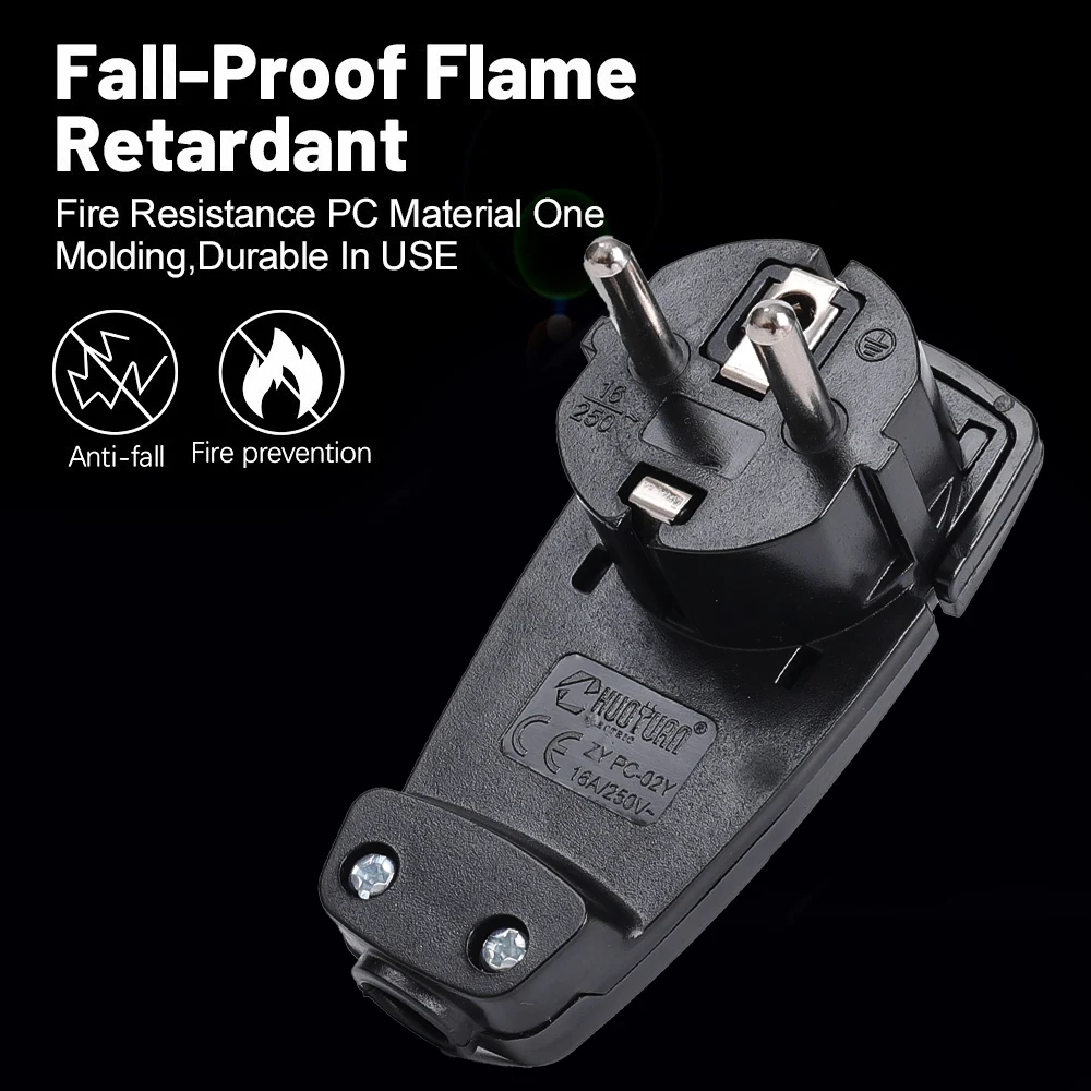 Адаптер вилки европейского стандарта 250 В/16 А