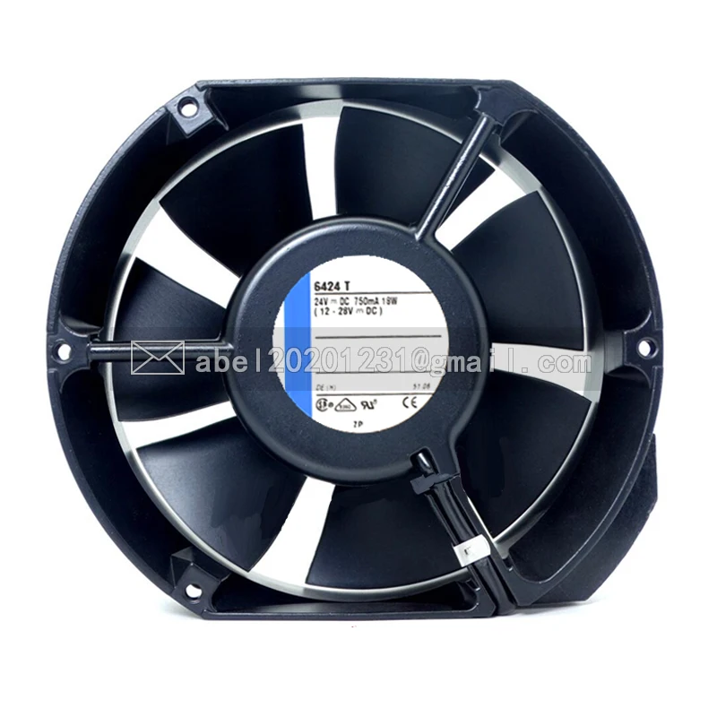 

Новый оригинальный охлаждающий вентилятор 6424 T 6424 T DC 24 В, кулер 172x150x51 мм