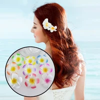 1pc plumeria flower hair clips for women girls hairpins egg flower barrette hawaiian wedding party bag hat accessories dropship
