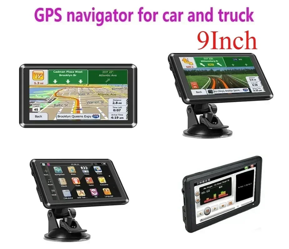 Автомобильная GPS-навигация Bayerley для автомобилей и грузовиков MP3 MP4 X20-1 9 дюймов 8G +