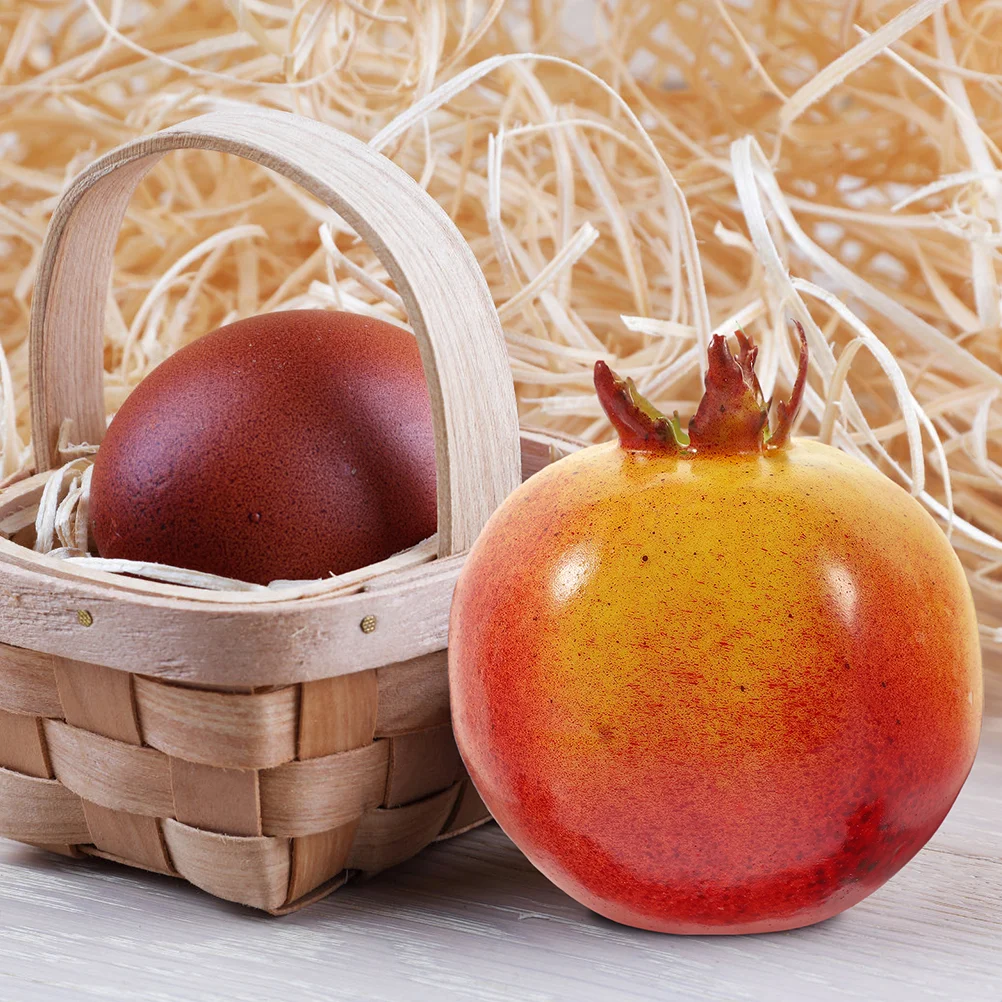 

8 Pcs Photography Props Table Decorations Dorm Room High Density Foam Lifelike Pomegranate