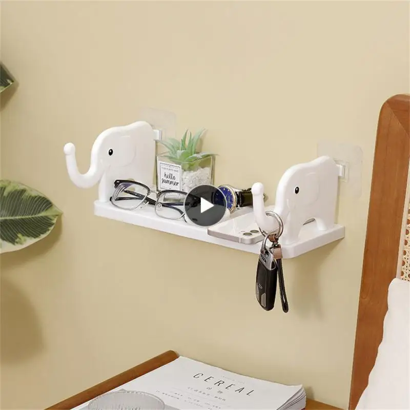 

Fun And Cute Use Vertical Space For Storage To Save Space Bathroom Products Waterproof And Leak Proof Elephant Guardrail Hook