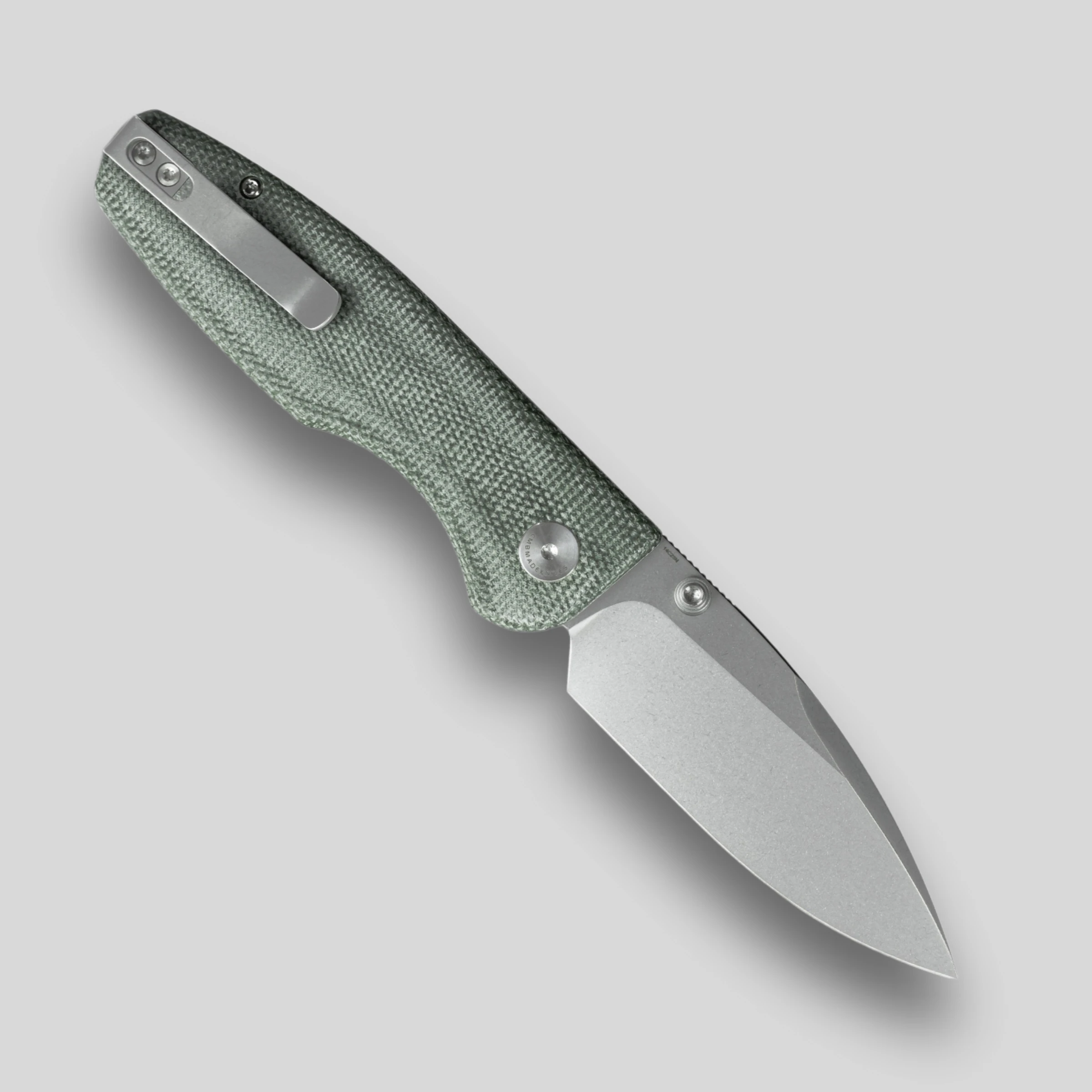 Фото Складной нож CMBMADEKNIVES Predator V3 с рукоятью из микарты и сталью 14C28N для кемпинга и активного отдыха, EDC CMB-19A №3