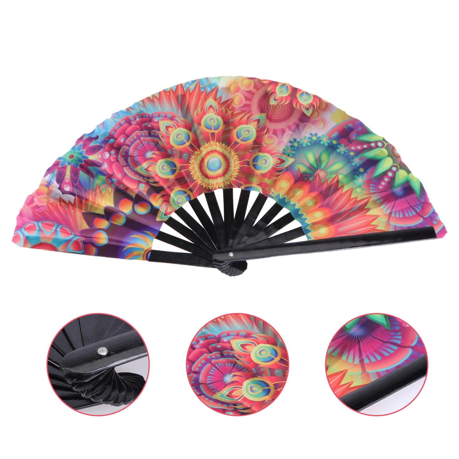 

1pc Mini Portable Performance Cteative Accessory Supply Hand Fan Fan for Dance Wedding Party