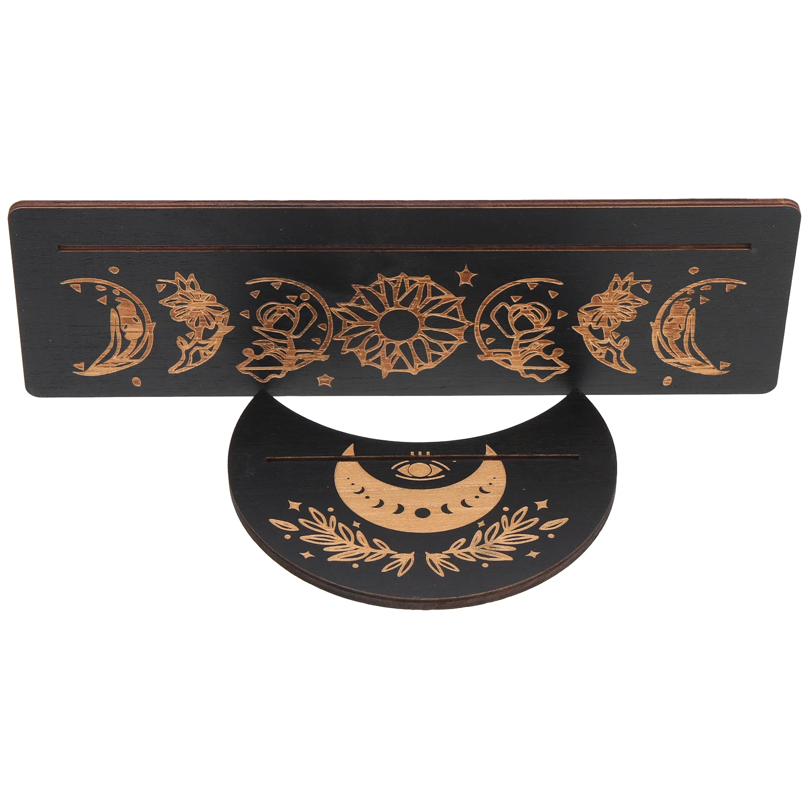 

Tarot Reading Accessories Wooden Rectangular Card Holder Crystal Decor Cards Display