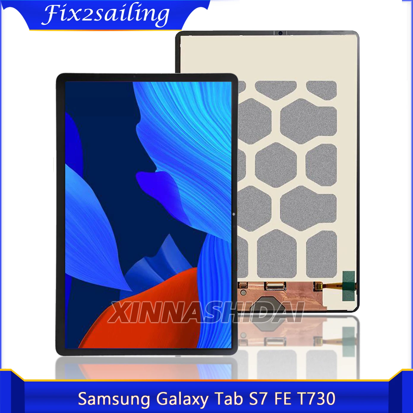 Новый ЖК-дисплей для Samsung Galaxy Tab S7 FE T730 T733 T735 T736 T737 T738 ЖК-экран дигитайзер - Цена: 5294