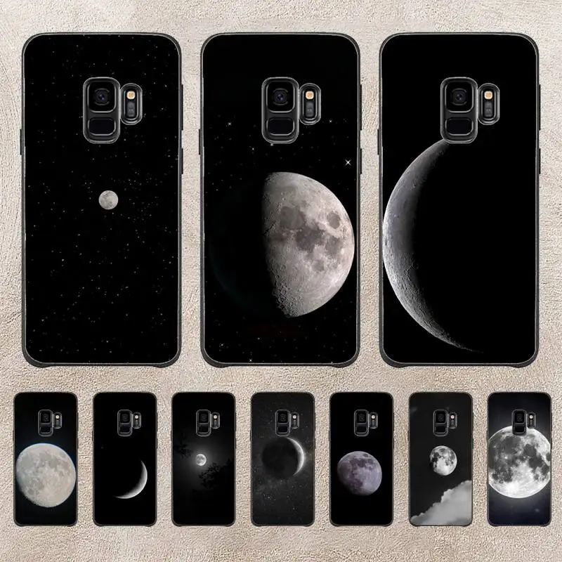 

Sky Space Planet Moon Stars Soft Black Phone Case For Samsung Galaxy A51 A50 A71 A21s A31 A41 A10 A20 A70 A30 A22 A02s A13 A53