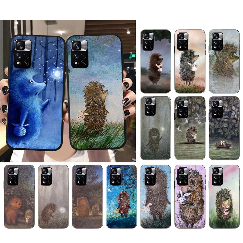 

Phone Case For Xiaomi Redmi Note 11 11S 11T Pro 10 9Pro Note9S 10S Redmi 10 9 10C 9C 9A 9T Hedgehog in the Mist Case