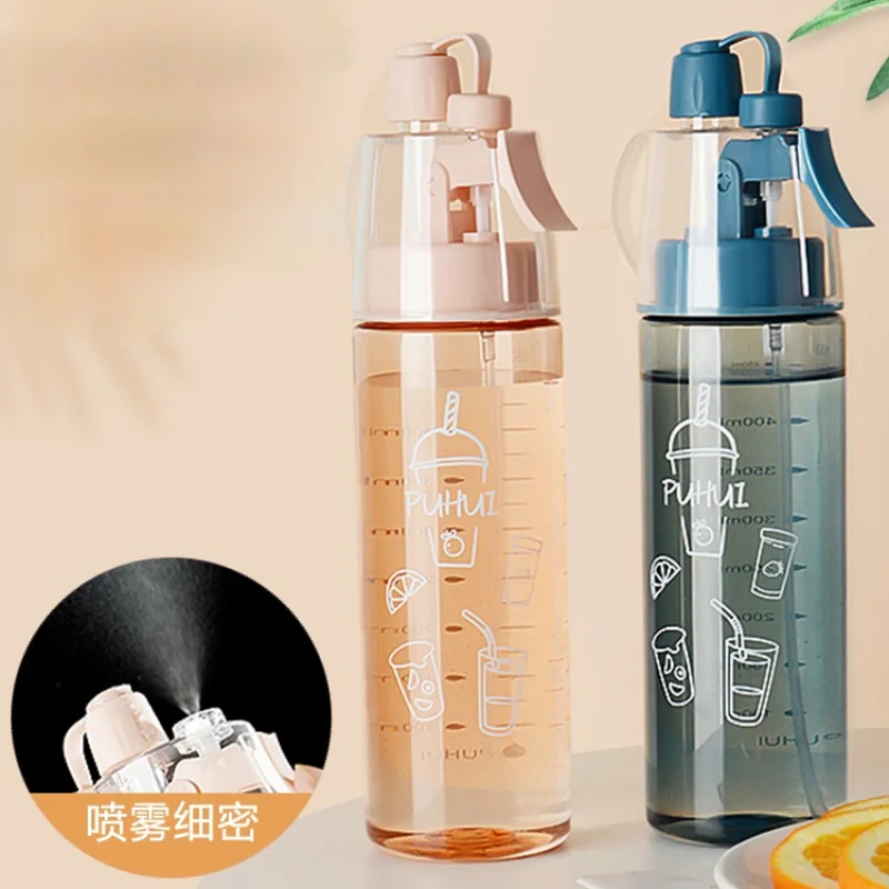 

sports Simple spray cup, portable large-capacity drinking cup, multifunctional plastic anti-fall water refill cup, plastic cup
