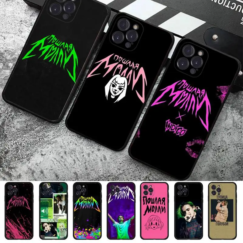 

singer Poshlaja Molli fashion Phone Case For iPhone 14 11 12 13 Mini Pro XS Max Cover 6 7 8 Plus X XR SE 2020 Funda Shell