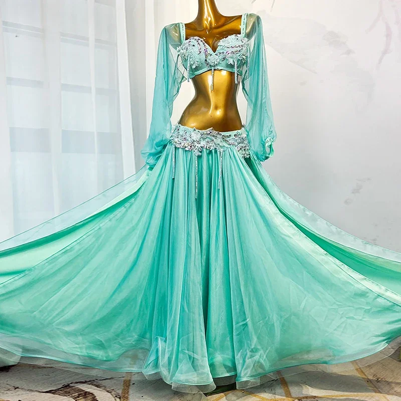 Женский бюстгальтер на заказ + атласная длинная юбка комплект из 2 предметов для