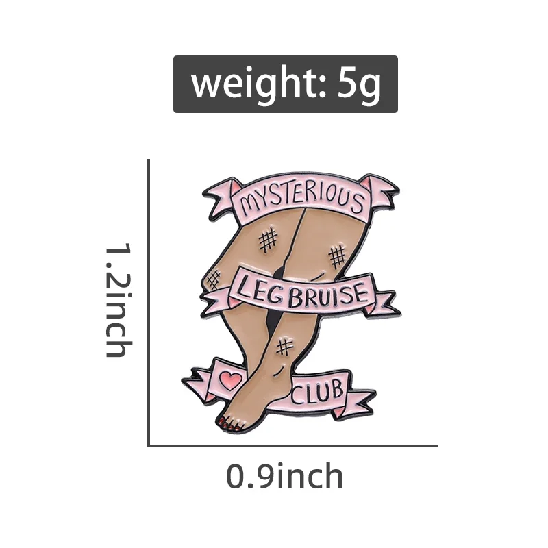 Креативная Несовершенная эмалированная булавка в форме ног загадочная Растяжка