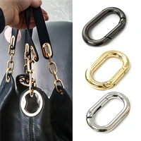 handbag buckle plated gate spring oval ring buckles clips carabiner purses snap zinc alloy hooks carabiners bag accessories