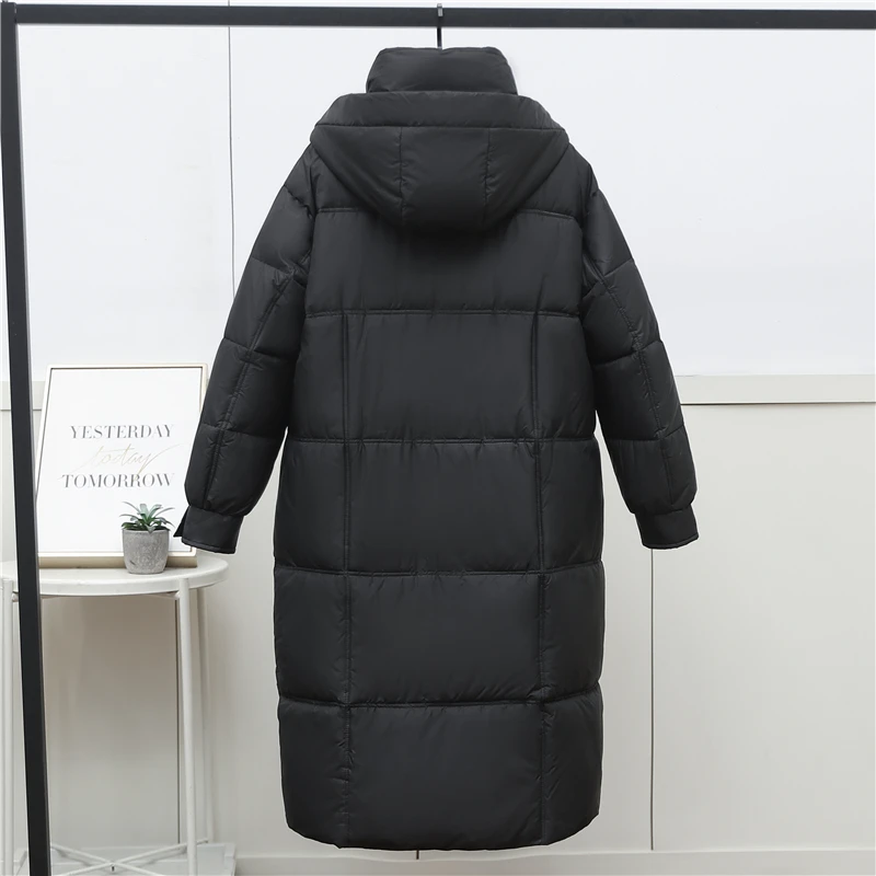 Модная женская верхняя одежда до-20 градусов Длинные парки зимние женские длинные