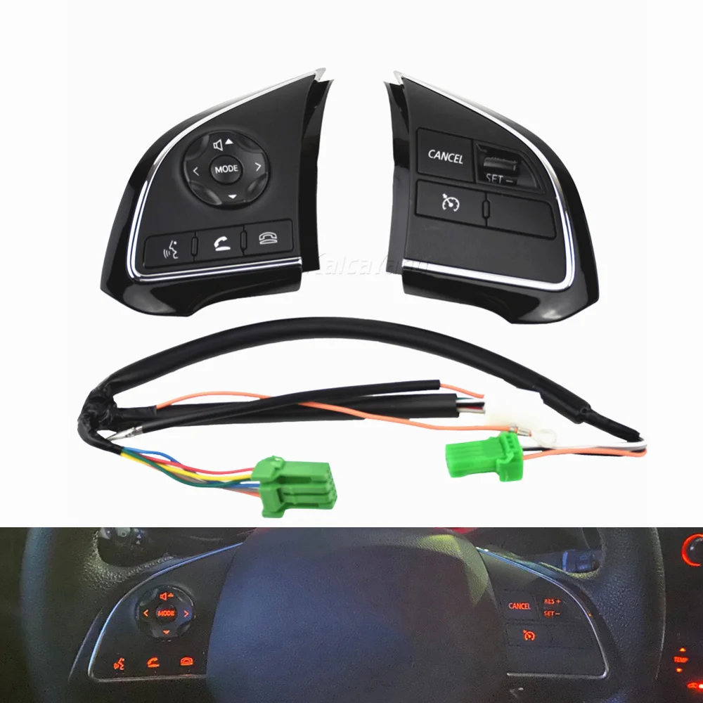 

Car Steering Wheel Button For ASX Xpander L200 Eclipse Cross Mitsubishi Outlander 3 Audio Volume Cruise Control Switch