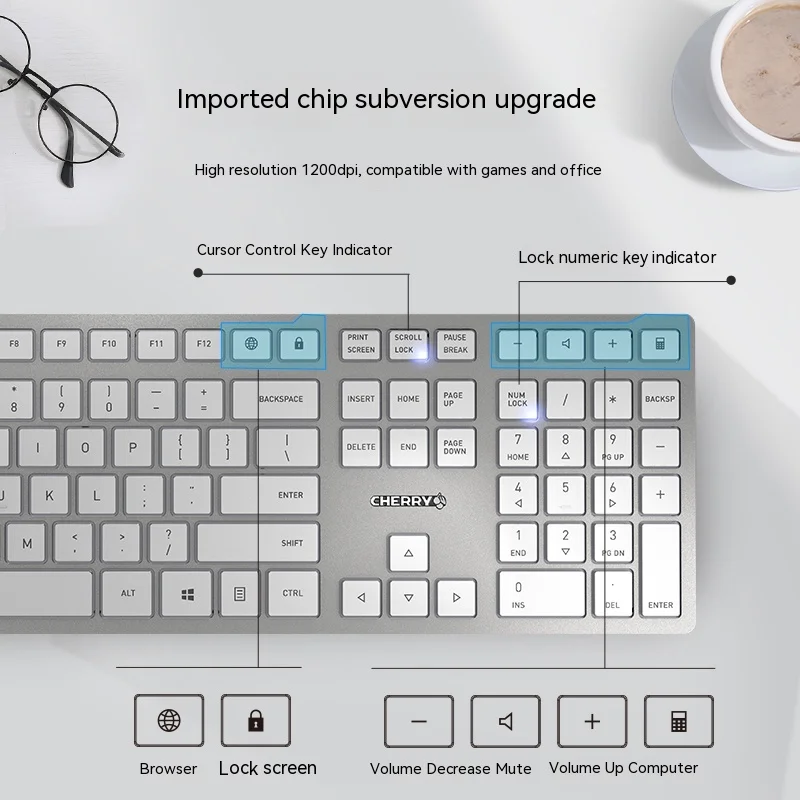 Беспроводная Bluetooth-мышь для офиса Cherry Dw9100