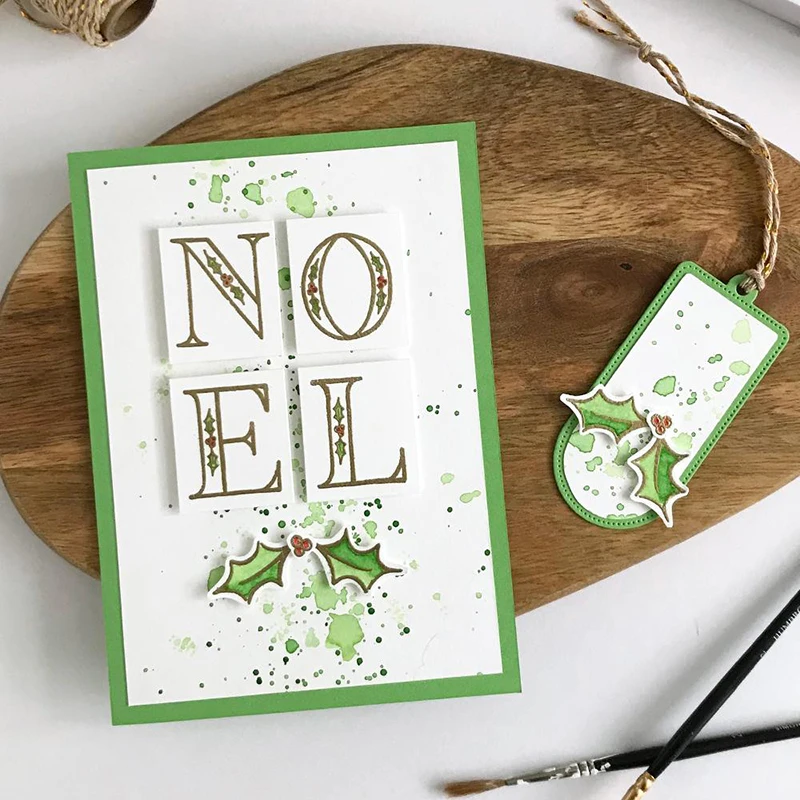 Фото Новые прозрачные штампы с рождественскими надписями NOEL, Merry Christmas, Silent Night для планировщиков, для изготовления открыток, DIY-поделок, скрапбукинга, фотоальбомов №2