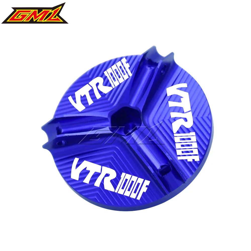 Фото Чашка маслозаливной горловины для HONDA VTR1000F VTR 1000F 1998-2005 мотоцикла с ЧПУ, алюминиевая пробка для слива моторного масла, гайка поддона, крышка чашки №4