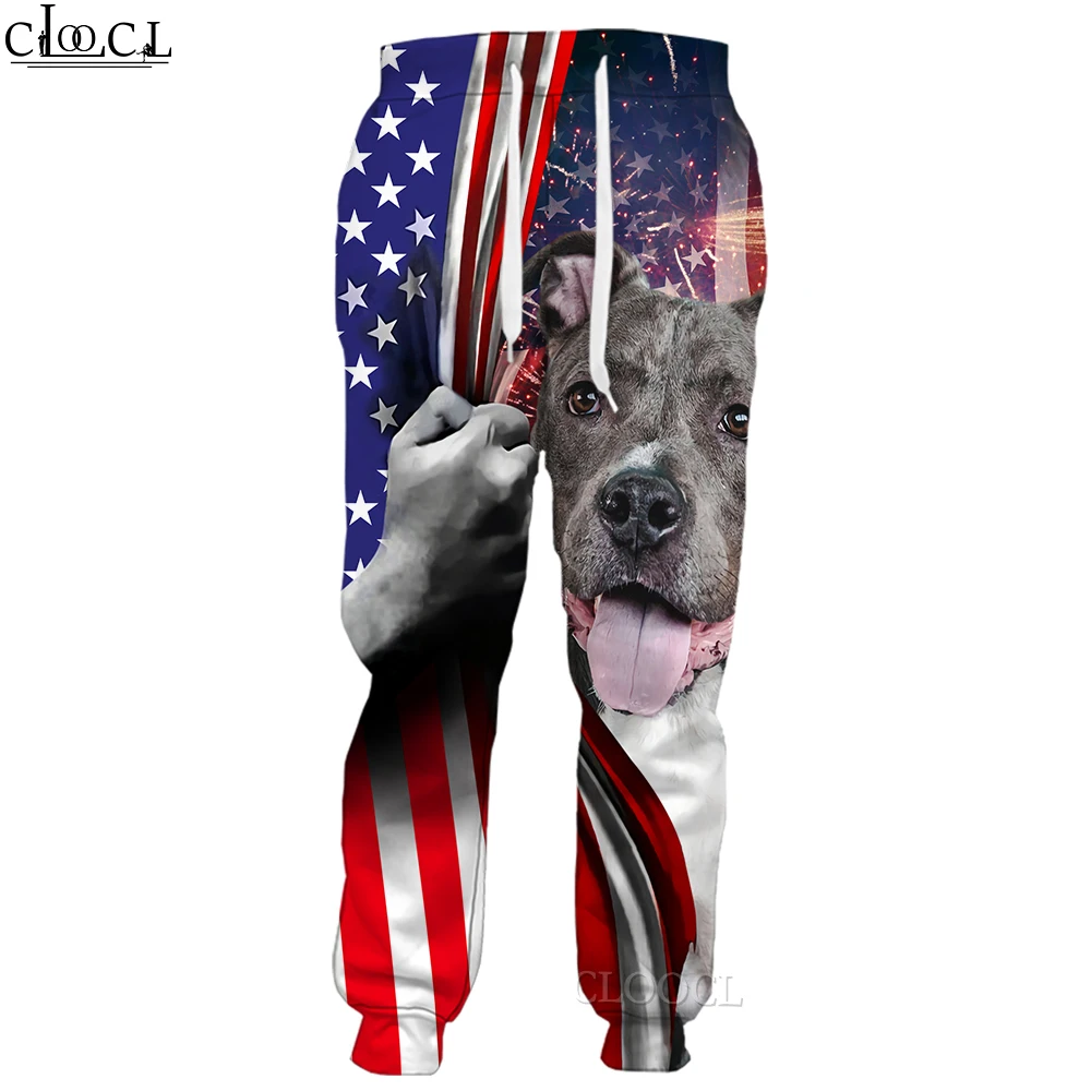 

Мужские брюки CLOOCL, красивые брюки с 3D рисунком американского бульдога, женские брюки, уличная одежда в стиле хип-хоп, тренировочные брюки