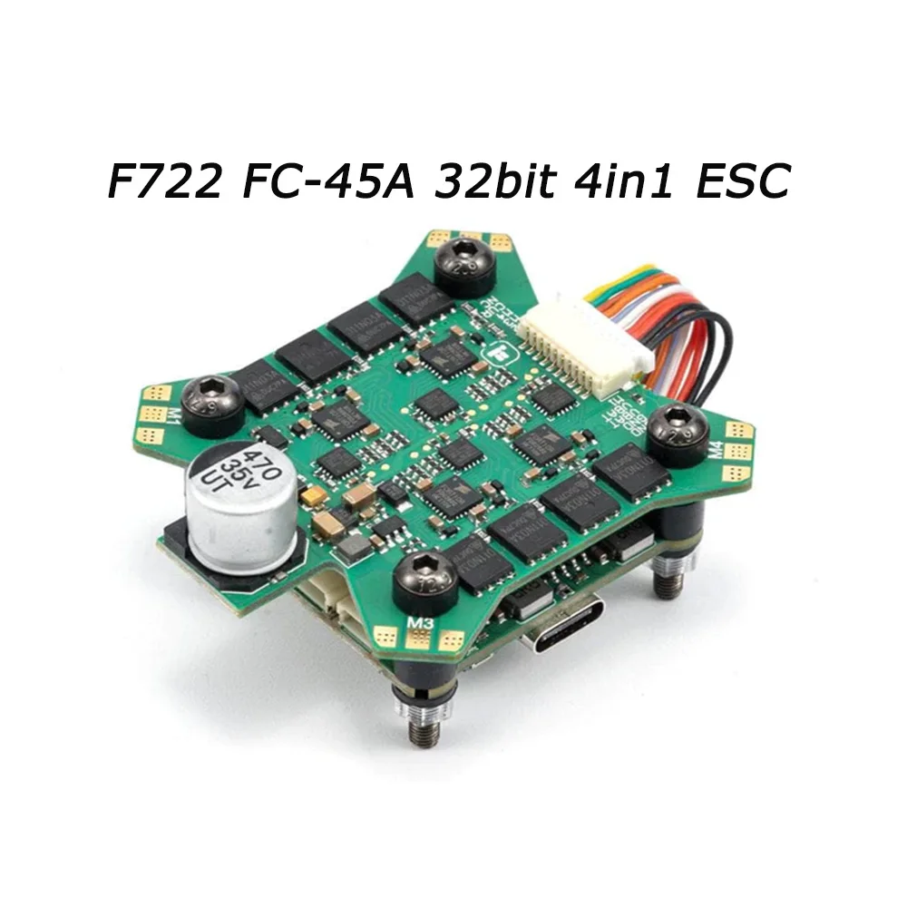 

IFlight Blitz F722 E45 2-6S 30x30 Stack/Combo (F722 FC/ 45A 32bit 4in1 ESC) для FPV дрона