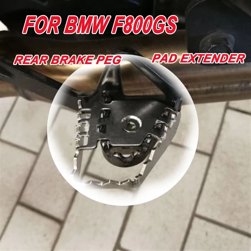 

For BMW R1200GS LC F800GS F750GS F650GS R1250GS Motorcycle Rear Brake Pedal Extension Step Tip Plate Enlarge Peg Pad Extender