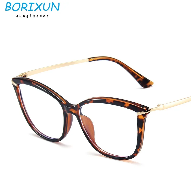 Eye Anti Blue Light Optical Eyebrow Glasses Frames Men Women TR90 Spring Leg Fashion Optical Computer Game Fashion Eyeglasses images - 6