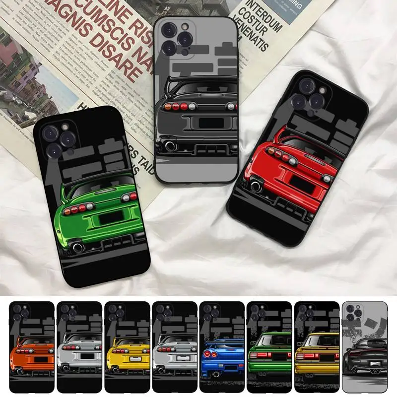 

Sports Car Phone Case For iPhone 8 7 6 6S Plus X SE 2020 XR XS 14 11 12 13 Mini Pro Max Mobile Case
