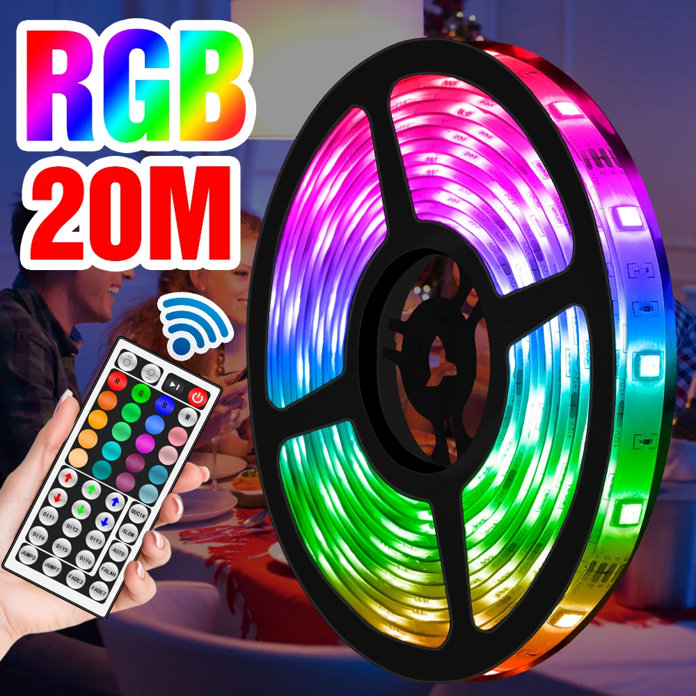 

Светодиодная лента s Гибкая Водонепроницаемая лента RGB 12 В Светодиодная лента неоновая лента для фосветильник освещения телевизора 5 м 10 м 15 ...