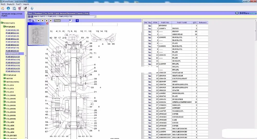 Каталоги на запчасти для экскаваторов Sumitomo [01.2010]