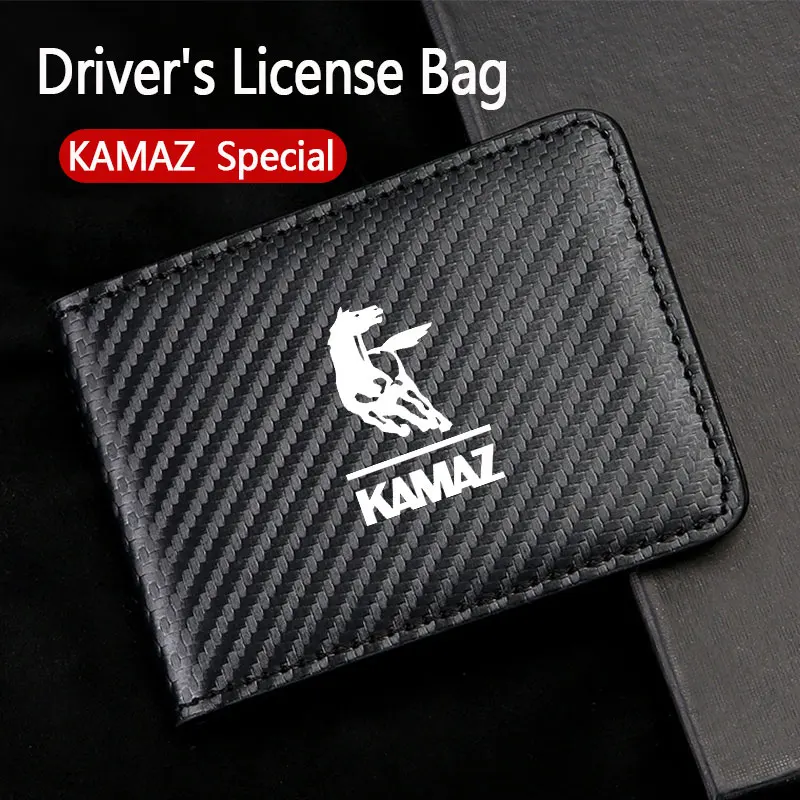 

Car Driving Cover Business ID Pass Wallet Case Card Holder Driver License Holder for KAMAZ TRUCK TYPHOON 5320 54907 5490 6460 A2