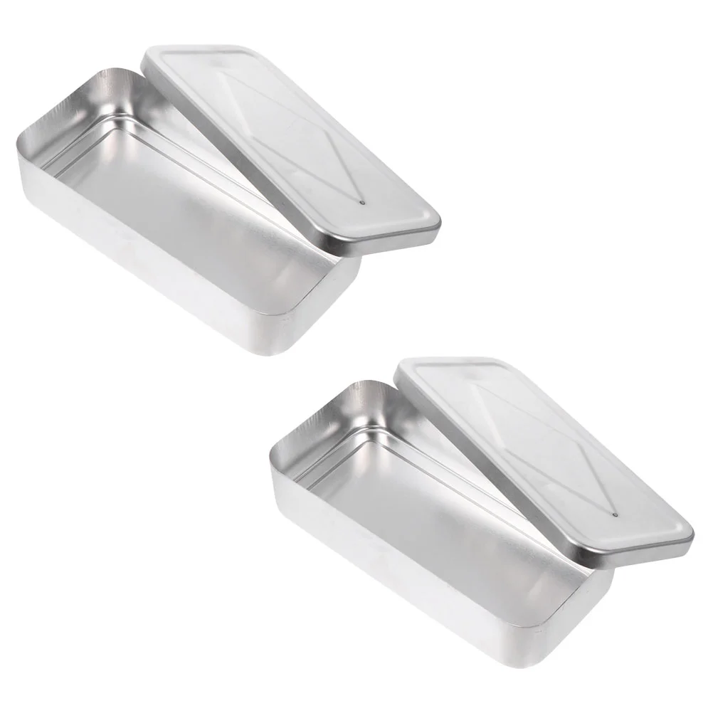 

Nail Tool Cleaner Beauty Needle Syringe Boxes Stainless Steel Containers Lids Acupuncture Case