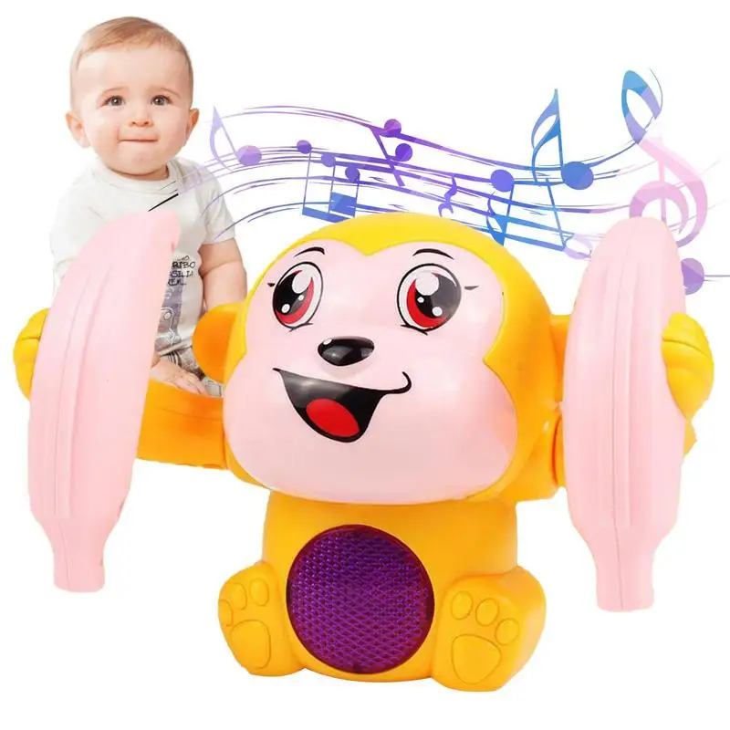

Детская игрушка для ползания, электрическая танцевальная игрушка, вращающаяся обезьяна с голосовым управлением, детская музыкальная игрушка