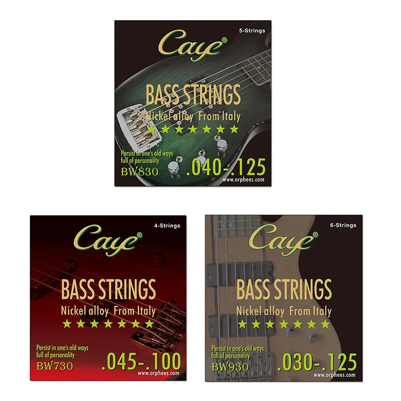 

CAYE BW Series Bass Strings Hexagonal Steel Core Wire Bass Strings Stringed Instrument Replacement Accessorie