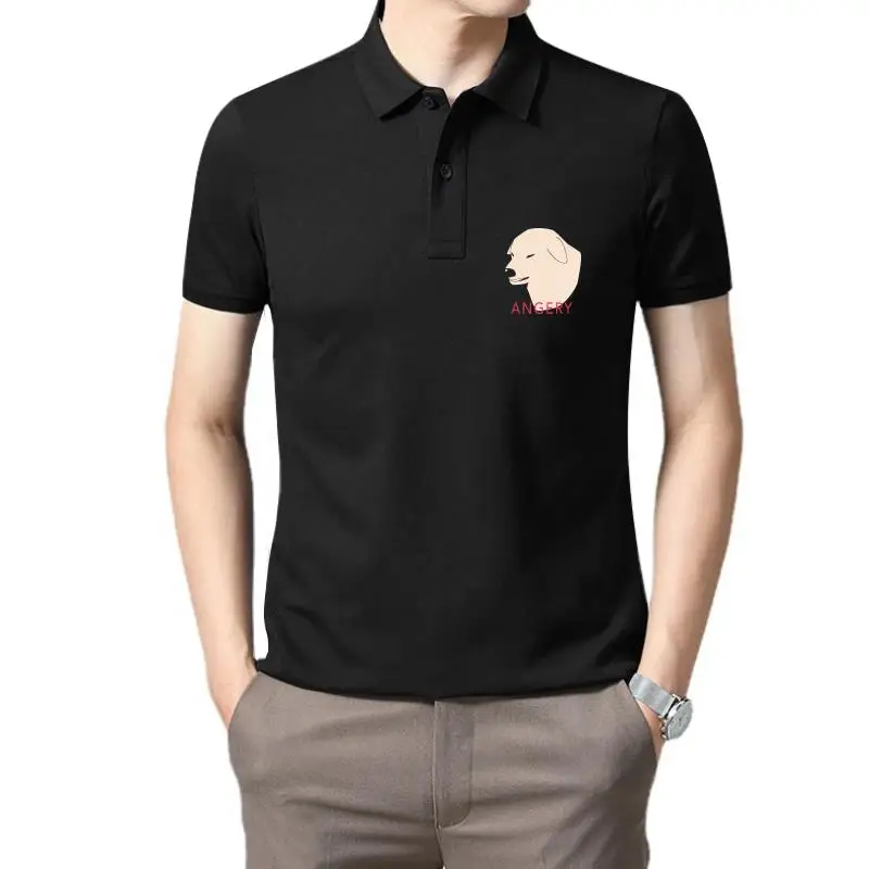 

Golf wear men Summer For Men Angery Doggo Meme Shirt - Angry Dog polo t shirt for men