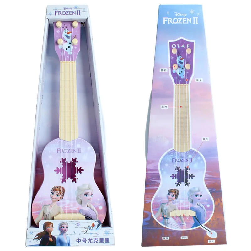 

Disney frozen 2 elsa princess girls Guitar boys Cartoons Mickey Minnie Musical Instruments Toy blue Guitar Birthday toy Gifts