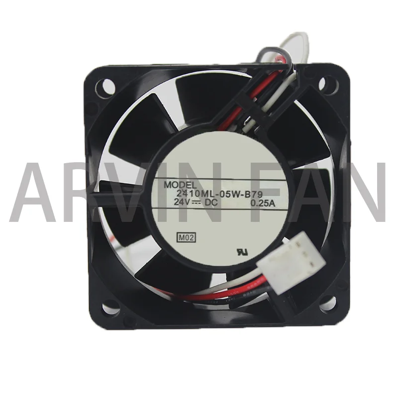 1 шт. оригинальный 2410ML-05W-B79 DC 24В 0.25A 6800 об/мин 3 провода сигнализация инвертор Охлаждающий вентилятор 6025 6 см 60*60*25 мм