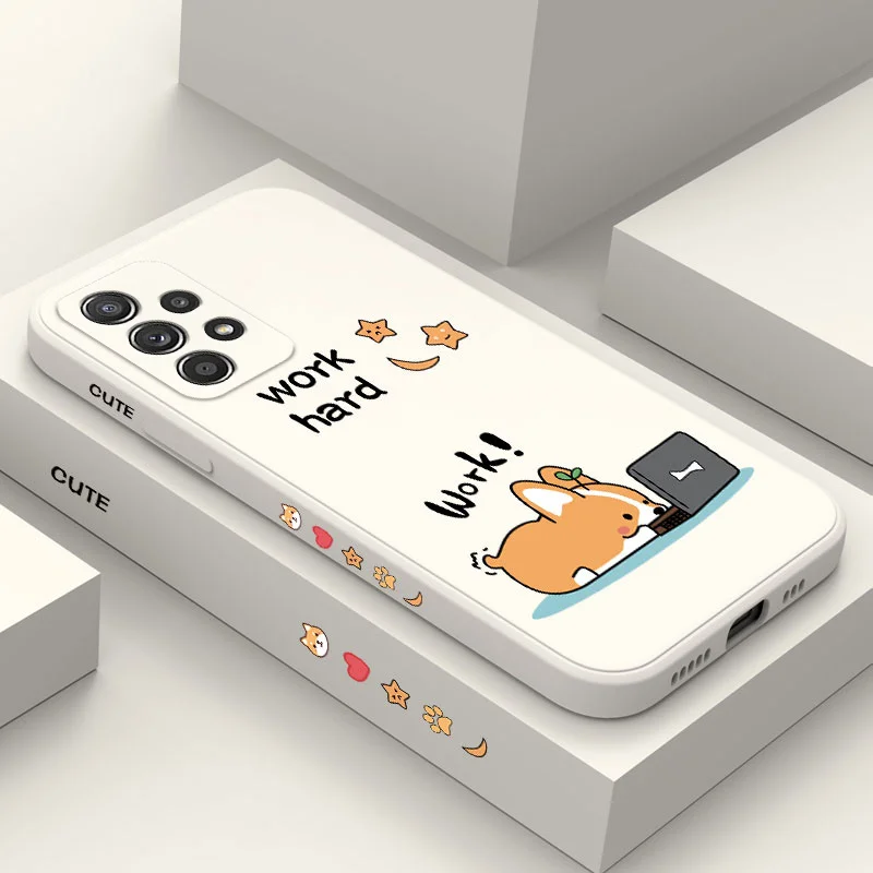 

Fun Corgi Case For Samsung A73 A53 A33 A23 A13 A03 A03S A72 A52 A52S A32 A02S A02 A12 A71 A51 A31 A22 A21S 4G 5G Cover
