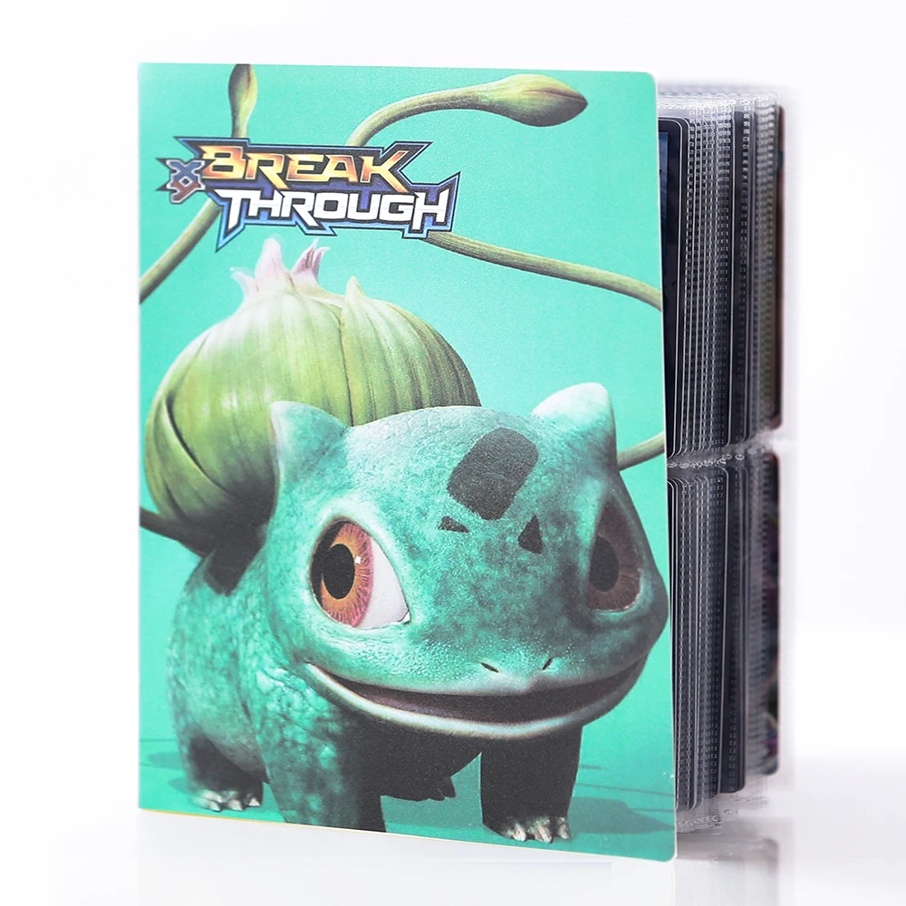 

2022 New 4Pocket Anime Kawaii Pokemon Album Book Pikachu Holder Storage Folder Game Book Map Collections GX EX VMAX Display
