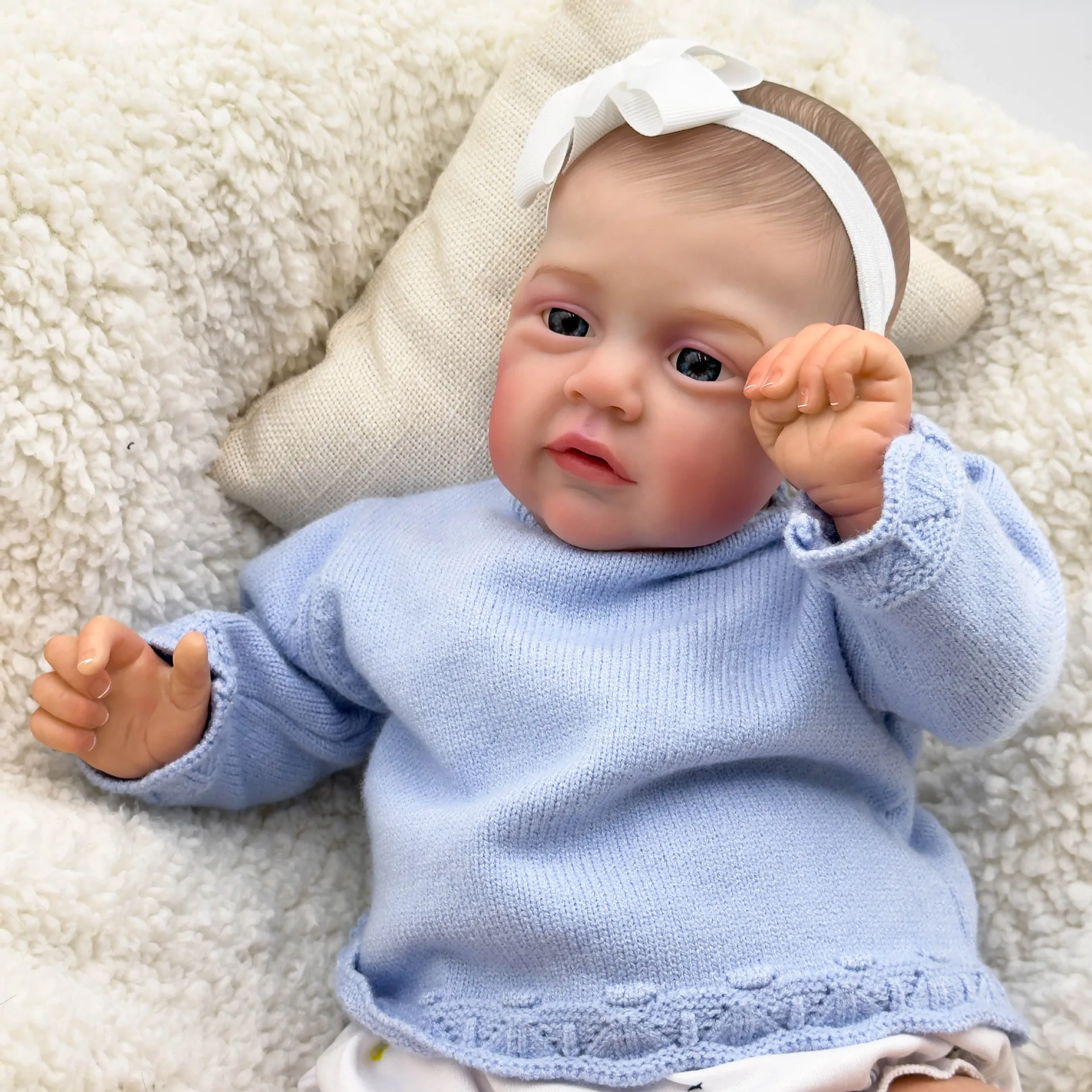 Кукла реборн Расписанная вручную 50 см