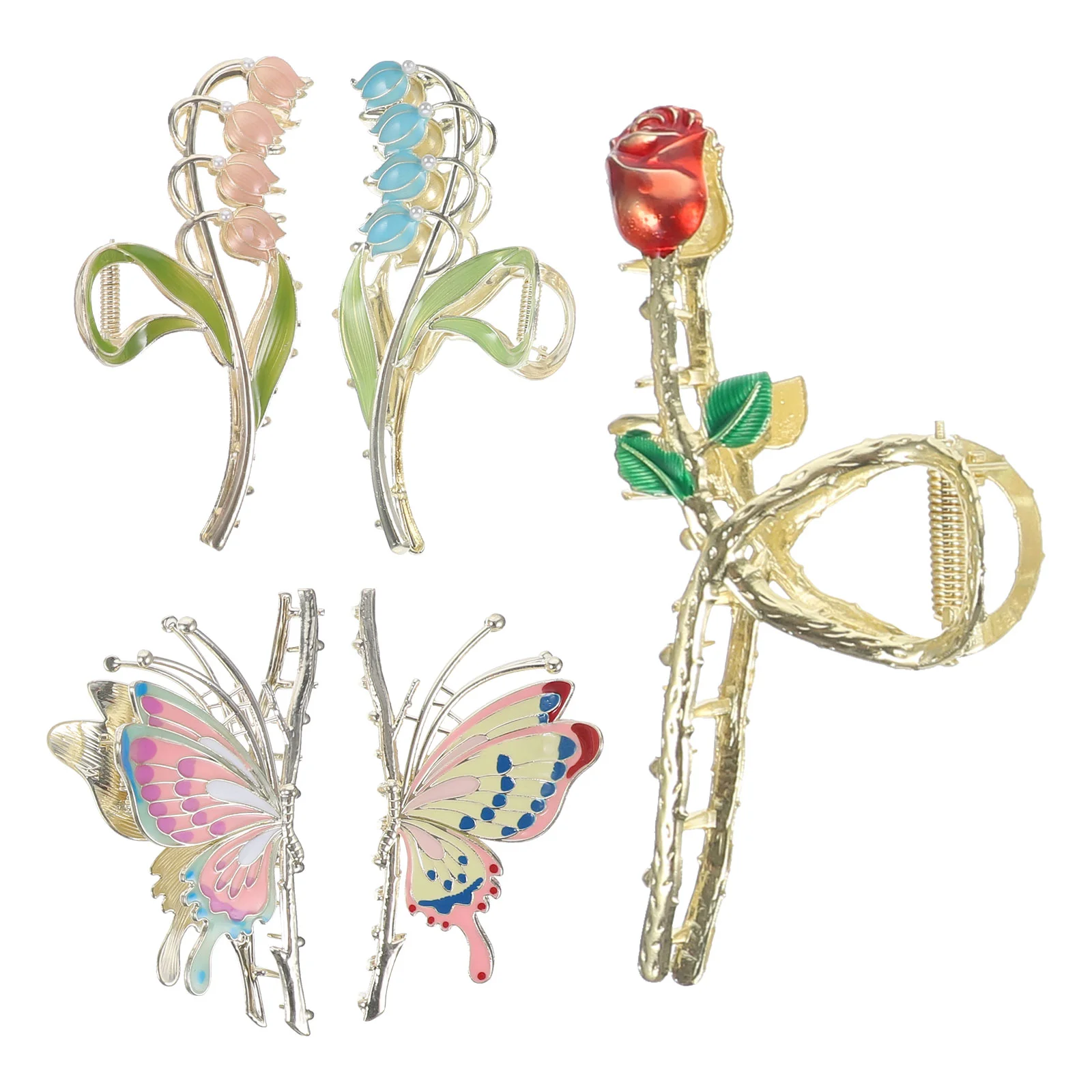 

5 шт., заколки-пряжки для волос