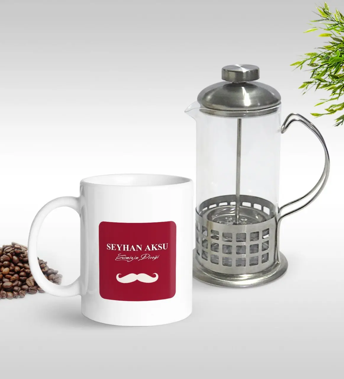 

Персонализированные наш дом Полюс дизайн кружка & Французский Пресс Seti-1