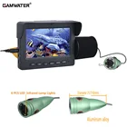 Подводная камера для рыбалки GAMWATER 30M 15M 1000TVL, с ЖК-монитором 4,3 дюйма, 6 шт., 1 Вт, ИК светодиодный камера ночного видения для рыбалки